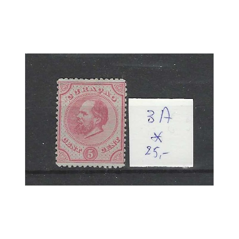 Curacao 3A  Willem III  1873  MH/ongebr CV 25 €