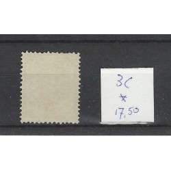 Curacao 3C  Willem III  1873  MH/ongebr CV 17,50 €