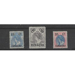 Curacao 26-28 Overdruk in Zwart  MH/ongebr CV 65 €