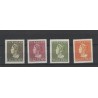 Curacao 178-181  Wilhelmina Konijnenburg MH/ongebr CV 200 €
