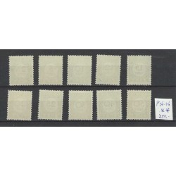 Curacao P34-43  Port 1948  MNH/postfris CV 350 €