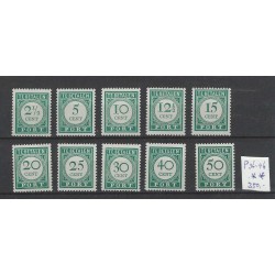 Curacao P34-43  Port 1948  MNH/postfris CV 350 €
