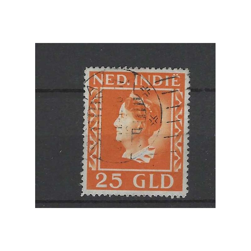 Ned. Indie 289 Wilhelmina 25GldVFU/gebr  CV 200 €