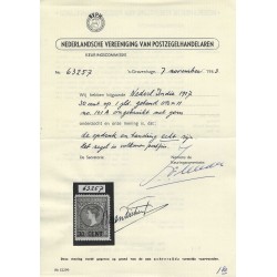 Ned. Indie  141A Nooduitgifte MH/ongebr  CV 160 € met certificaat