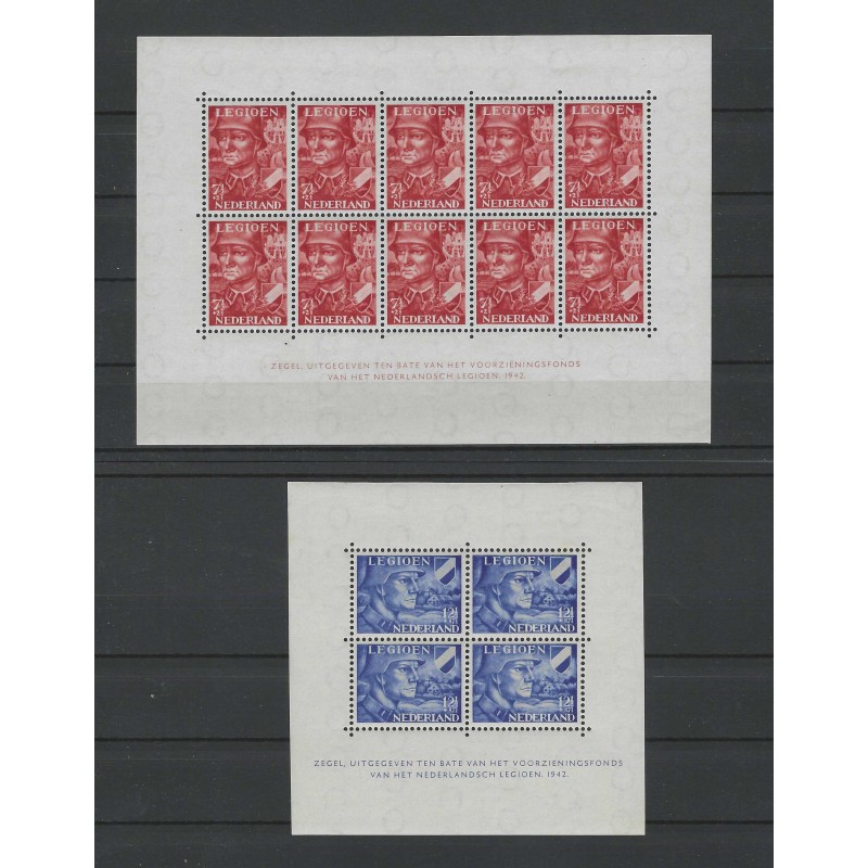 Nederland V402/403 LEGIOENBLOKKEN MNH/postfris CV 225 €  Pracht !!