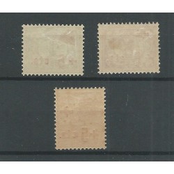 Ned. Indie 135-137 Rode Kruis  MH/ongebr  CV 25 €