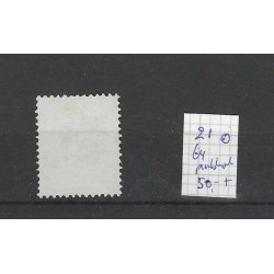 Nederland 21 Willem III 1872  puntstempel 64 VFU/gebr  CV 50+ €