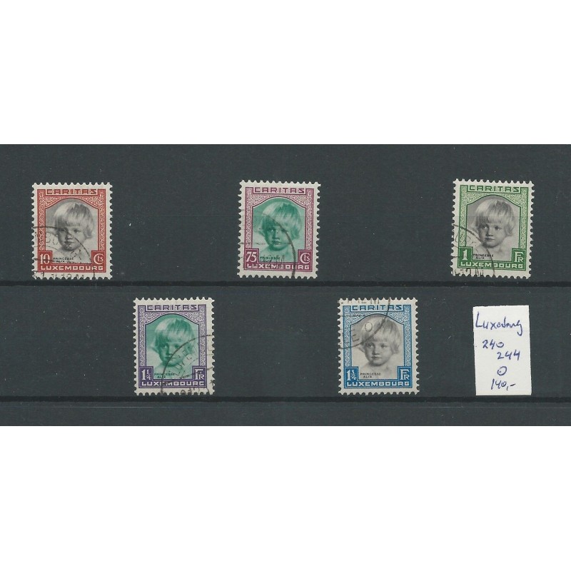 Luxemburg 240-244 Kinderhilfe 1931 VFU/gebr CV 140 € Luxemburg 240-244 Kinderhilfe 1931 VFU/gebr CV 140 €