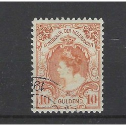 Nederland 80 Wilhelmina 10Gld  VFU/gebr  CV 850 €
