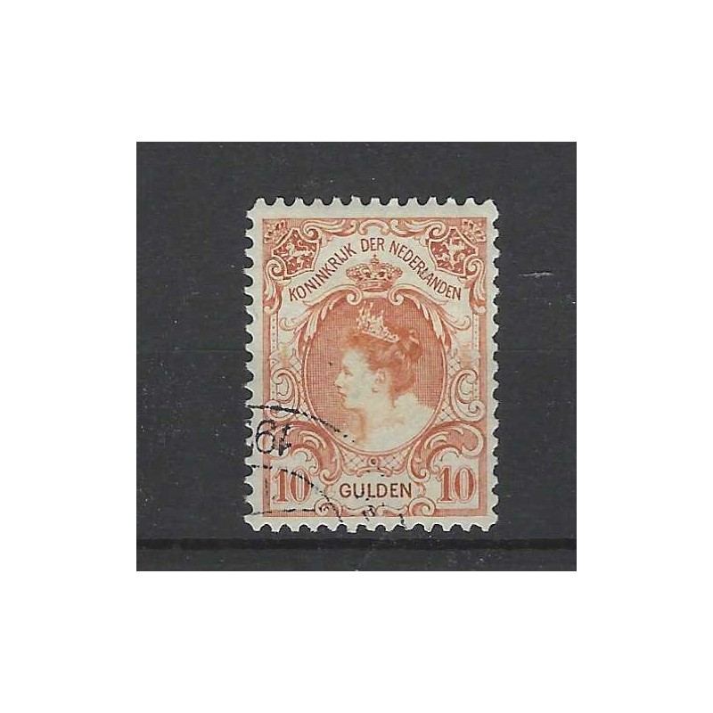 Nederland 80 Wilhelmina 10Gld  VFU/gebr  CV 850 €