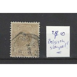 Nederland 27 Willem III 1872  BELGISCH-stempel VFU/gebr CV ?? €