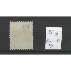 Nederland 25 Willem III 1872  puntstempel 158 VFU/gebr  CV 130 €