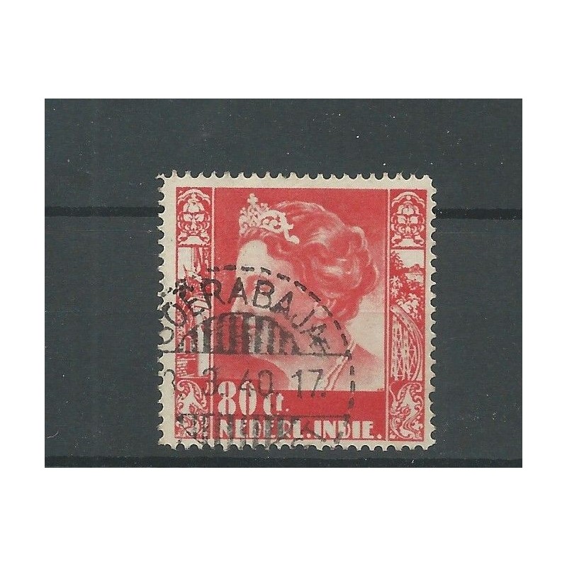 Ned. Indie 262 Wilhelmina 80ct VFU/gebr CV 80 € Ned. Indie 262 Wilhelmina 80ct VFU/gebr CV 80 €