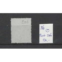 Nederland 26 Willem III 1872  puntstempel 206 VFU/gebr  CV 130 €