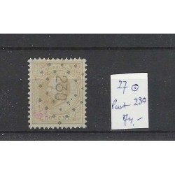 Nederland 27 Willem III 1872  puntstempel 230 VFU/gebr  CV 74 €