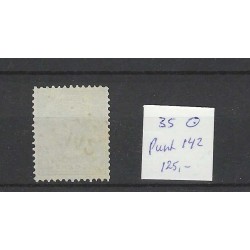 Nederland 35 Wilhelmina met puntstempel 142 VFU/gebr  CV 125 €