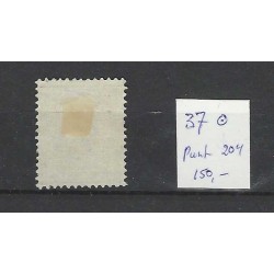 Nederland 37 Wilhelmina met puntstempel 204 VFU/gebr  CV 150 €