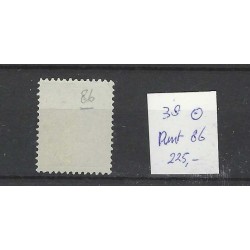 Nederland 38 Wilhelmina met puntstempel 86 VFU/gebr  CV 225 €