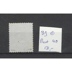 Nederland 39 Wilhelmina met puntstempel 40 VFU/gebr  CV 131 €