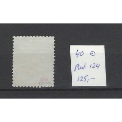 Nederland 40 Wilhelmina met puntstempel 124 VFU/gebr  CV 125 €