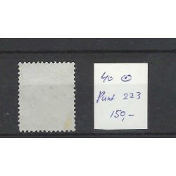 Nederland 40 Wilhelmina met puntstempel 223 VFU/gebr  CV 150 €