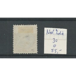 Ned. Indie 30 Wilhelmina 2,5Gld  VFU/gebr  CV 55 €
