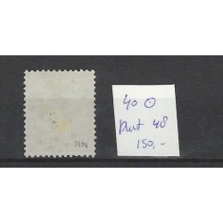 Nederland 40 Wilhelmina met puntstempel 48 VFU/gebr  CV 150 €