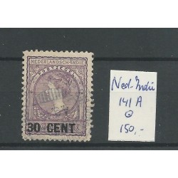 Ned. Indie  141A Nooduitgifte 11,5x11 gr.gt  VFU/gebr  CV 150 €