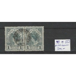 Nederland 49 paartje Kroningsgulden "MIDDENBEEMSTER 1899" VFU/gebr  CV 300 €