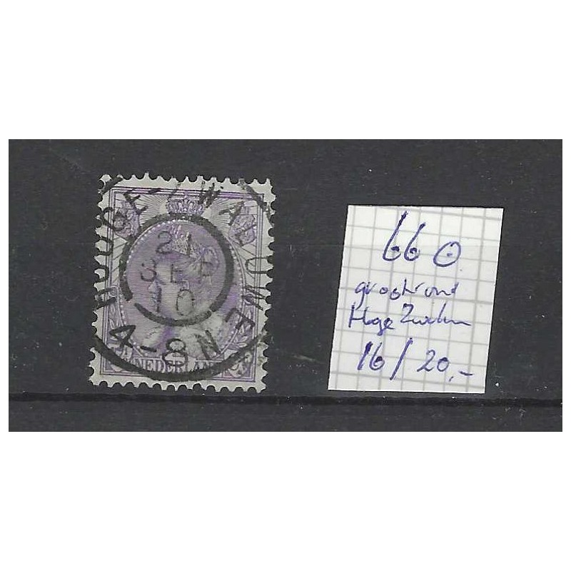 Nederland 66 Wilhemina "HOGE ZWALUWE 1910" VFU/gebr  CV 36 €