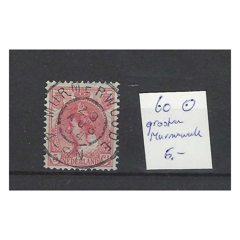 Nederland 60 Wilhelmina "MURMERWOUDE 1904" VFU/gebr  CV 5 €
