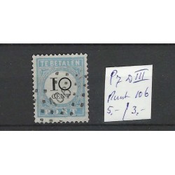 Nederland P7 D-III  Port 1881 puntstempel 106 VFU/gebr  CV 8 €