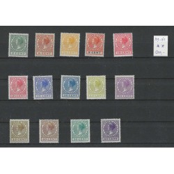 Nederland 149-162 Wilhelmina z. wm. MNH/postfris  CV 1300 € met Attest !