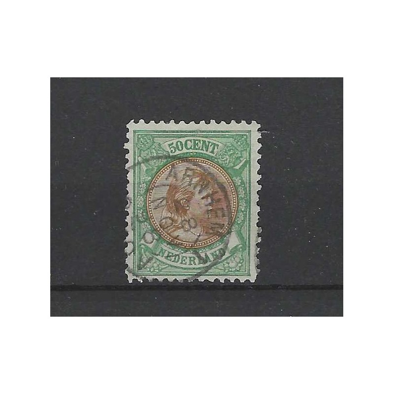 Nederland 45B  Wilhelmina "ARNHEM-1 1898" kleinrond VFU/gebr CV 45 €