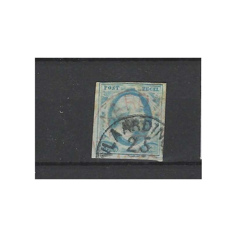 Nederland 1 Willem III "VLAARDINGEN" GROTESK en HALFROND  CV 500+ €