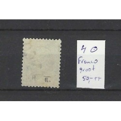 Nederland 4 Willem III "FRANCO" zonder kastje groot VFU/gebr CV 50+ €