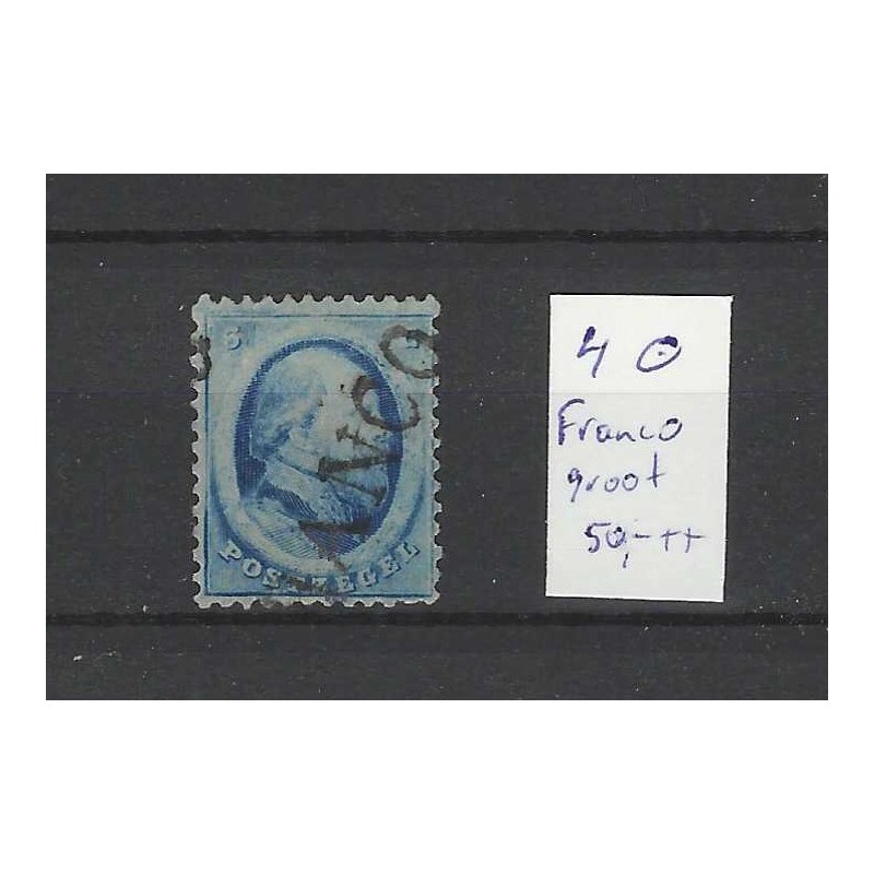 Nederland 4 Willem III "FRANCO" zonder kastje groot VFU/gebr CV 50+ €