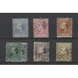 Nederland 7-12 Willem III 1867 set VFU/gebr CV 400+ €