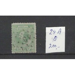 Nederland 24A Willem III 1872  14x14 kl.gt VFU/gebr  CV 200 €  LUXE !!