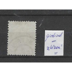 Nederland 28 Willem III 1872 "MEERSSEN" grootrond stempel VFU/gebr  CV 200+ €