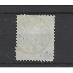Nederland 47A Wilhelmina "AMSTERDAM-9  1896 kleinrond VFU/gebr  CV 210+ €