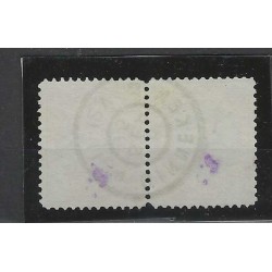 Nederland 47A Wilhelmina "GINNEKEN 1895" paartje VFU/gebr  CV 360+ €