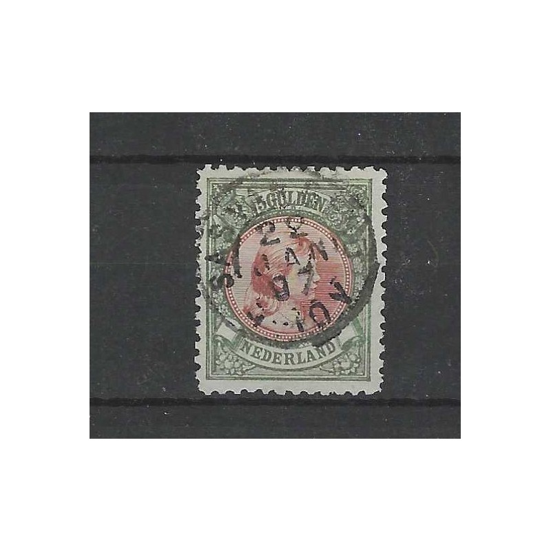 Nederland 48 Wilhelmina "SAS van GEND 1897" kleinrond VFU/gebr  CV 575+ €