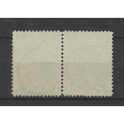 Nederland 49 paartje Kroningsgulden "UTRECHT R.P.S.B." VFU/gebr  CV 300 € stempelvariëteit