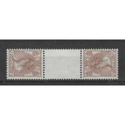 Nederland 61b-61c KEERDRUKKEN Wilhelmina MNH/postfris CV 1000 €
