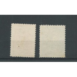 Curacao  42-43 Wilhelmina  1,5 en 2,5 Gld  VFU/gebr   CV 85 €