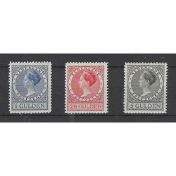 Nederland 163A-165A Wilhelmina z. wm.  MNH/postfris CV 650€