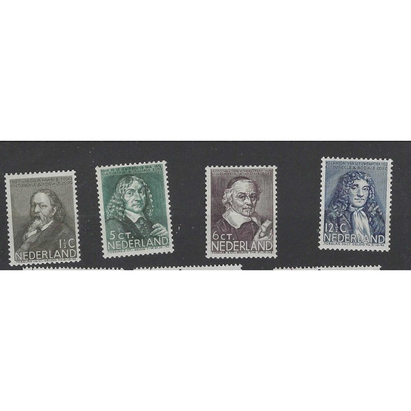 Nederland 296-299 Zomer 1937 MNH/postfris  CV 40 €