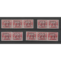Nederland 356A-D  Guilloche Combinaties MNH/postfris CV 98 €