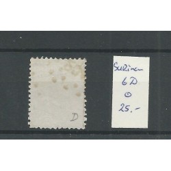 Suriname 6D  Willem III 1873  VFU/gebr  CV 25 €
